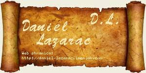 Daniel Lazarac vizit kartica